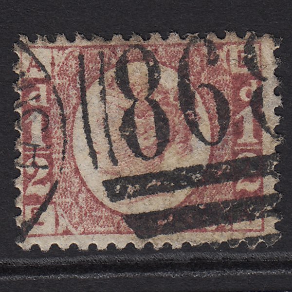 GB QV 1870 1/2d Rose-red (Plate 13) SG48-G4 EA FU West Bromich 868