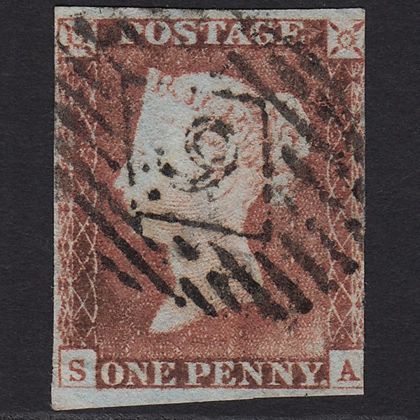 GB QV 1841 1d (Plate 69) SG9-B1(3) SA GU London No.6 With Dot 6.b