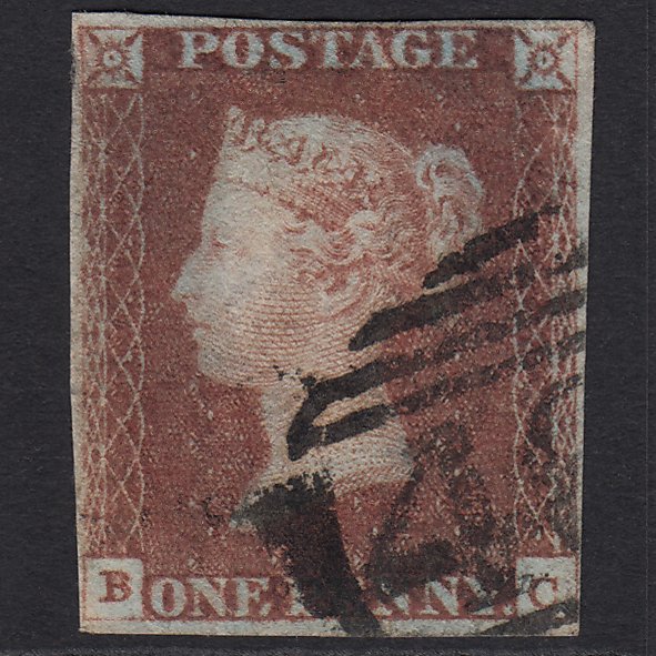 GB QV 1841 1d Red-brown (Plate 69) SG8-B1(1) BC GU 4 Margins