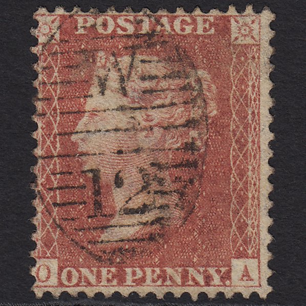 GB QV 1857 1d Rose-red (Plate 34) SG40-C10(1) OA FU London D&S W12