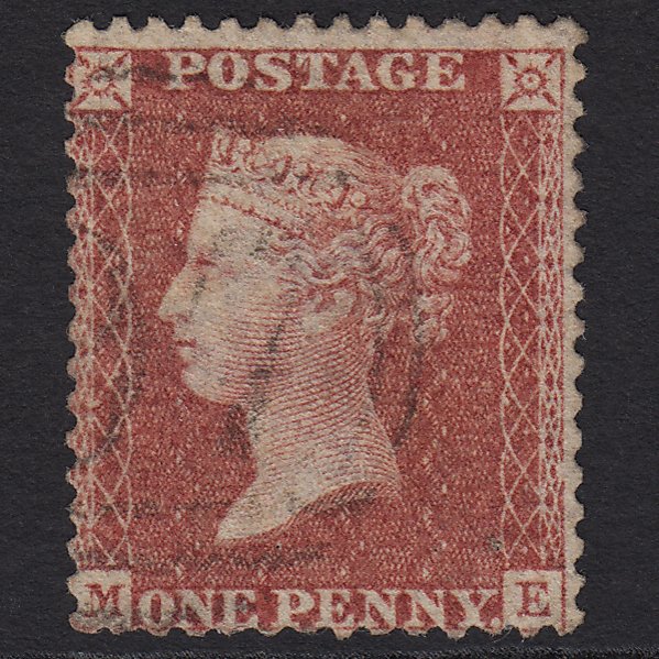 GB QV 1857 1d Rose-red (Plate 46) SG40-C10(1) ME FU Light Cancel