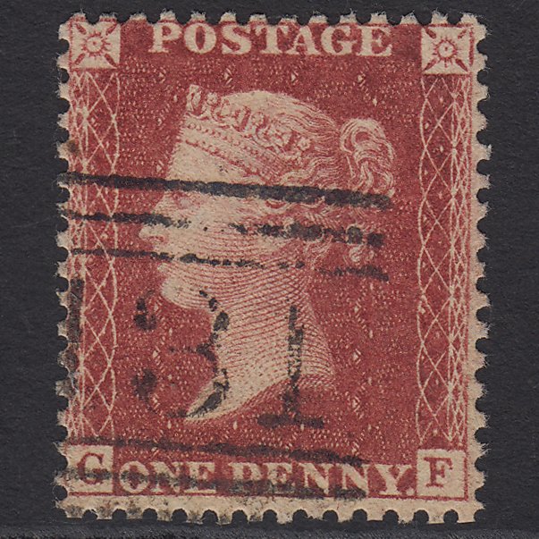 GB QV 1857 1d Deep Rose-red (Plate 60) SG41-C10(4) GF FU Edinburgh 131