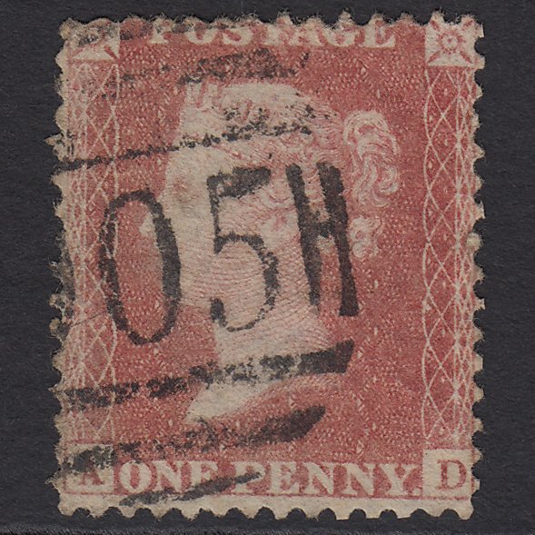 GB QV 1857 1d SG39-C10(3) AD GU Missing Imprimatur Wolverhampton 905