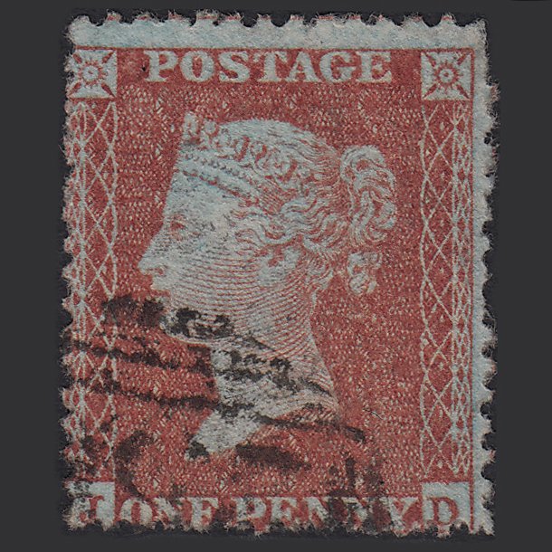 GB QV 1855 1d Red-brown (Plate 3) SG24-C3(1) JD FU