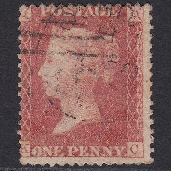 GB QV 1857 1d Pale Rose (Plate 59) SG39-C10(3) KC GU Light Cancel