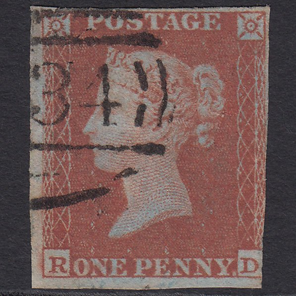 GB QV 1841 1d Red-brown (Plate 175) SG8-B2(1) RD FU 3 Margins