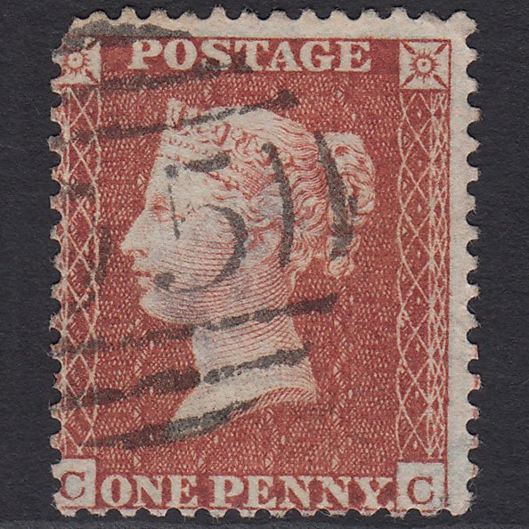 GB QV 1855 1d Red-brown (Plate 11) SGC6(1) CC GU
