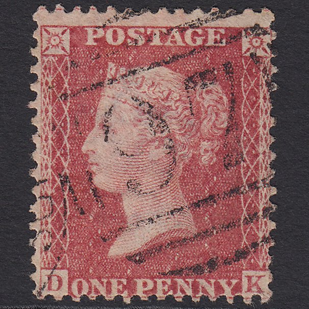 GB QV 1863 1d Rose-red (Plate 50) SG42-C12(1) DK FU Bury ST Edmunds 97