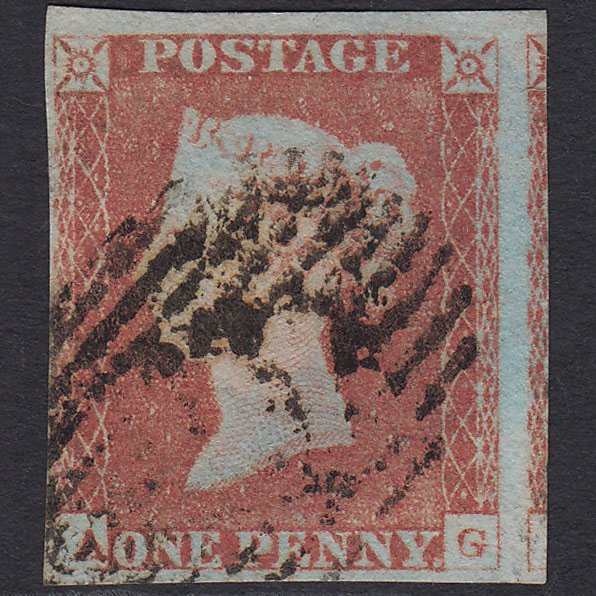 GB QV 1841 1d (Plate 85) SG8-B1(1) AG FU Miss Imprimatur 4M London IS Cancel