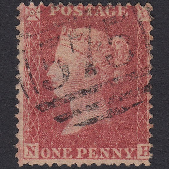 GB QV 1857 1d Rose-red (Plate 37) SG40-C10(1) NH GU Norwich 575