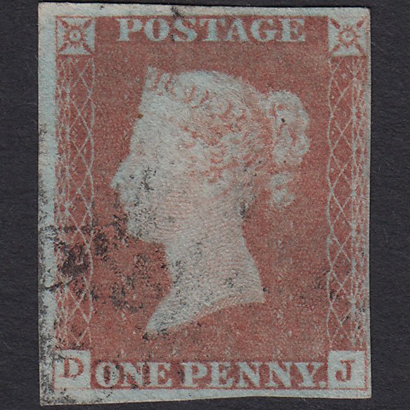 GB QV 1841 1d Red-brown (Plate 71) SG8-B1(1) DJ FU 4 Margins Light Cancel