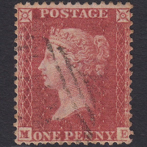 GB QV 1857 1d Rose-red (Plate 47) SG40-C10(1) ME GU Light Cancel