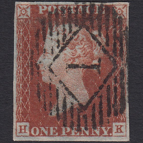 GB QV 1841 1d Red-brown (Plate 47) SG8-B1(1) HK FU 4 Margins London IS 1