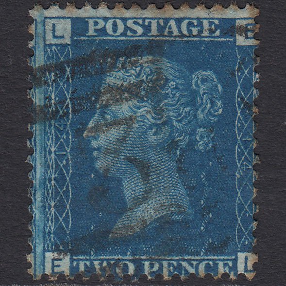 GB QV 1869 2d Blue (Plate 14) SG46-G3 EL GU Scotland Misperf