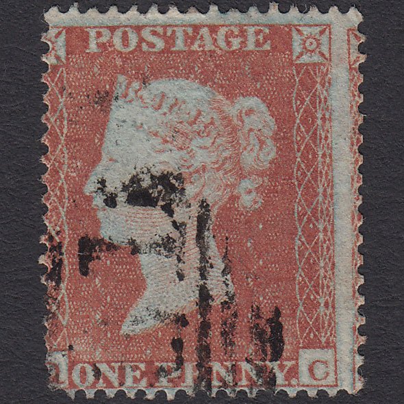 GB QV 1854 1d Red-brown (Plate 178) SG17-C1(1) QC GU Large Misperf