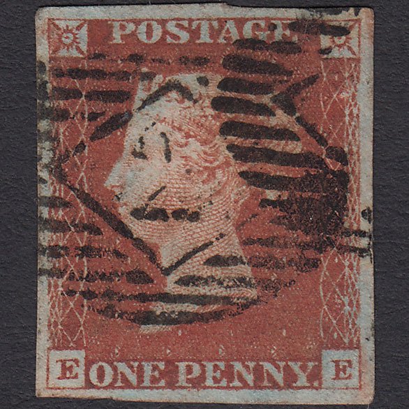 GB QV 1841 1d (Plate 63) SG8-B1(1) EE FU 4 Good Margins London IS Cancel