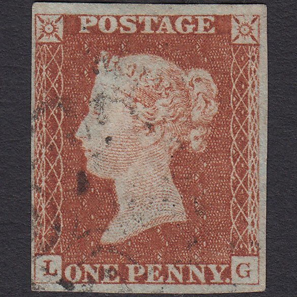 GB QV 1841 1d Red-brown (Plate 25) SG8-B1(1) LG FU Maltese Cross