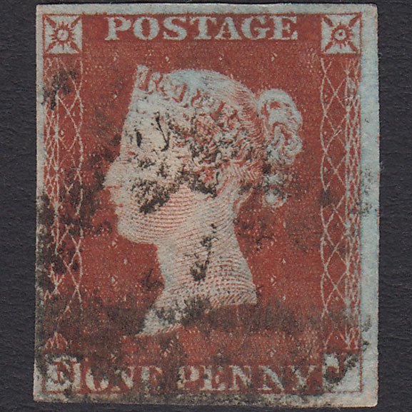 GB QV 1841 1d Red-brown (Plate 47) SG8-B1(1) NJ GU 4 Margins