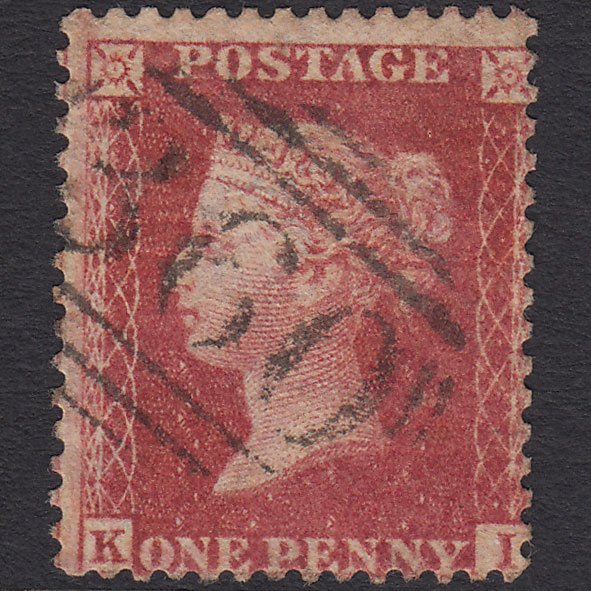 GB QV 1857 1d Rose-red (Plate 60) SG40-C10(1) KI GU Hexham 360 Misperf