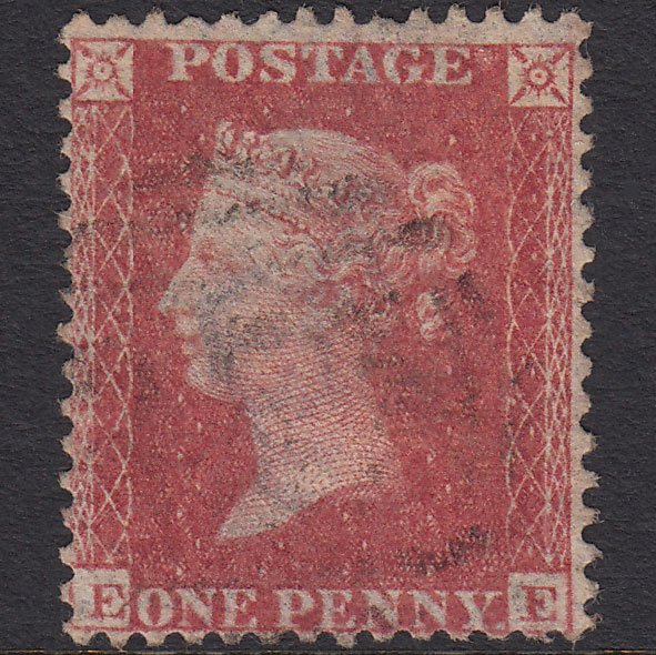 GB QV 1857 1d Rose-red (Plate 63) SG40-C10(1) EE FU Light Cancel