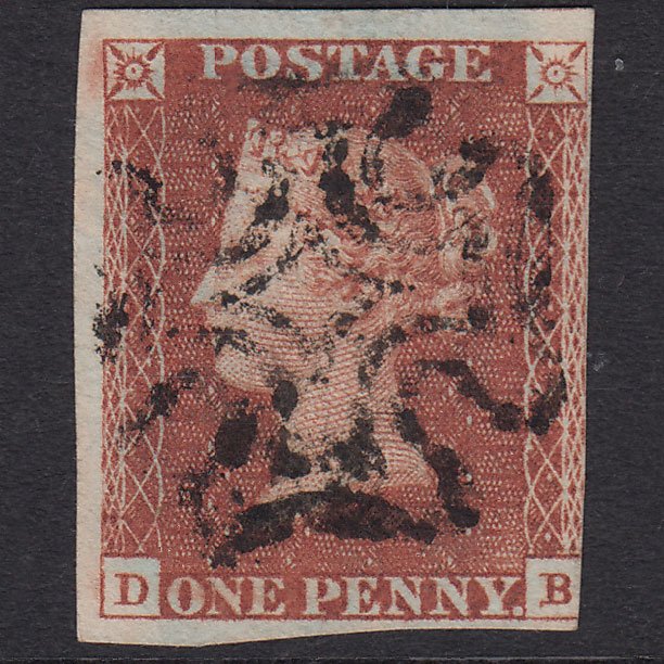 GB QV 1841 1d (Plate 11) SG7-A2 DB FU 3m Full Maltese Cross