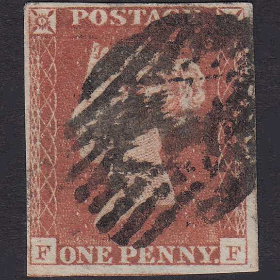 GB QV 1841 1d Red-Brown Plate 76 SG8-B1(1) FF GU 4M London Is Cancel