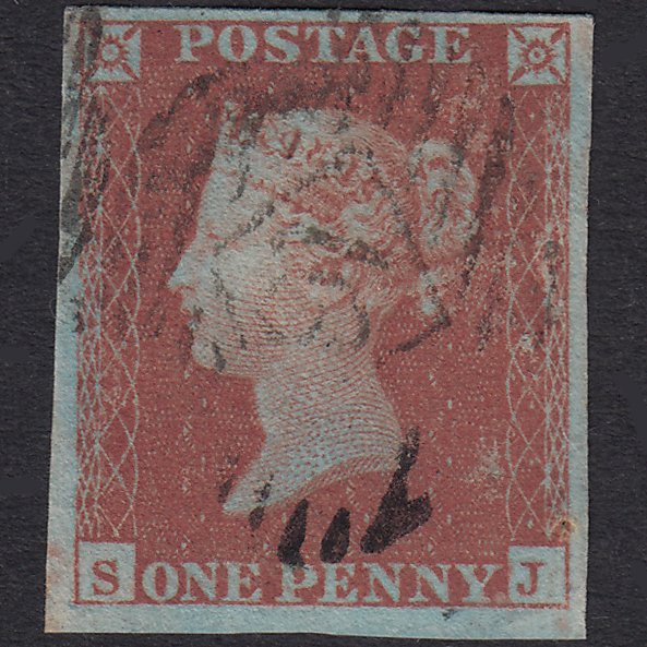 GB QV 1841 1d Pl 127 SG8-B1(1) SJ GU Missing Imprimatur 4M London Is 16
