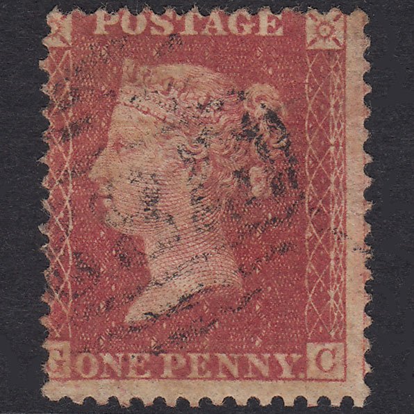 GB QV 1857 1d Rose-Red Plate 62 SG40-C10(1) GC