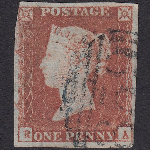 GB QV 1841 1d Pl 87 SG8-B1(1) RA FU Nr 4M Wellington 859 P to R