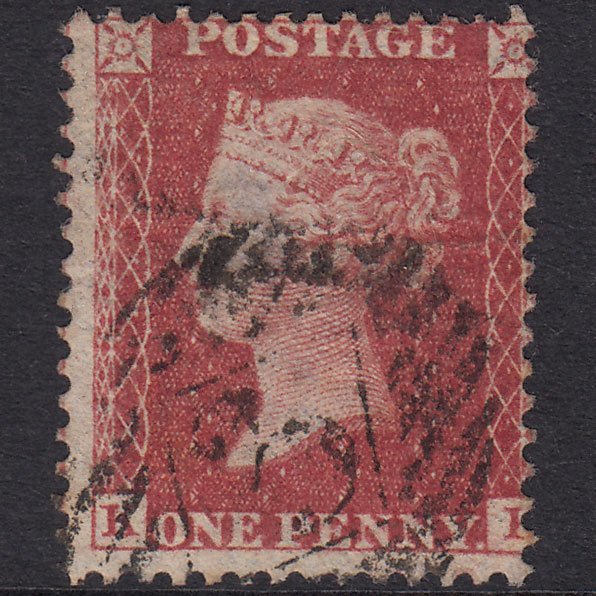 GB QV 1857 1d Rose-Red Plate 41 SG40-C10(1) KK GU London IS 3