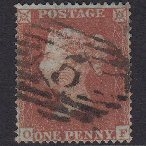 GB QV 1854 1d Plate 174 SG17-C1(1) OF GU London IS 5 Well Centred