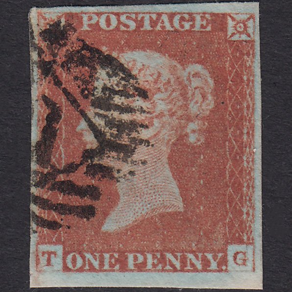 GB QV 1841 1d Red-Brown Plate 81 SG8-B1(1) TG GU 4M London IS Cancel