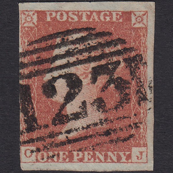 GB QV 1841 1d Pl 95 SG8-B1(1) OJ FU Nr 4M Bridgwater 123 Later State?