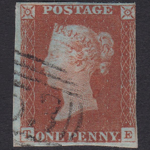 GB QV 1841 1d Red-Brown Plate 68 SG8-B1(1) TE FU Missing Imprimatur Nr 4M
