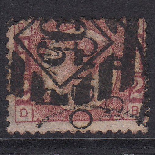 GB QV 1870 1/2d Rose-Red Plate 11 SG48-G4 DB GU London IS 95