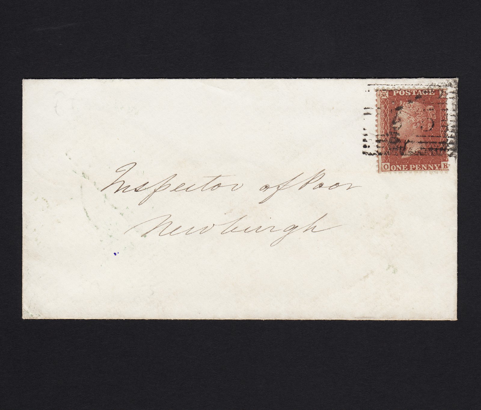 GB QV 1855 1d (Plate 10) C6(1) OK FU on Scots Cover Ladybank (365) to Newburgh