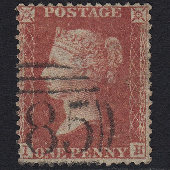 GB QV 1857 1d Rose-red (Plate 60) SG40-C10(1) IH GU Missing Imprimatur