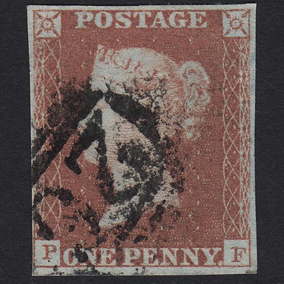 GB QV 1841 1d Red-brown (Plate 97) SG8-B1(1) PF FU 4 Margins