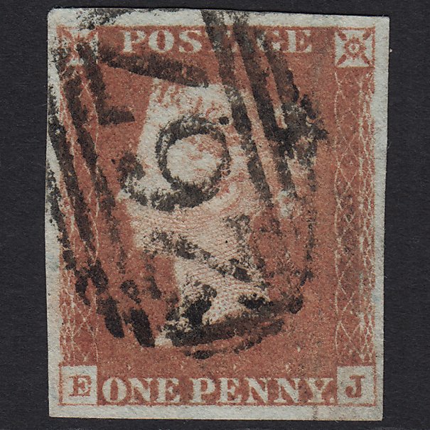 GB QV 1841 1d Red-brown (Plate 71) SG8-B1(1) EJ FU Durham 267 4M Imperf