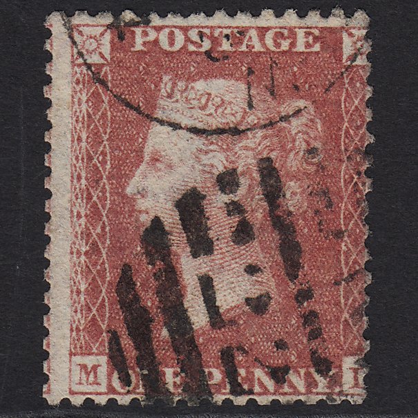 GB QV 1857 1d Rose-red (Plate 47) SG40-C10(1) ML GU in London