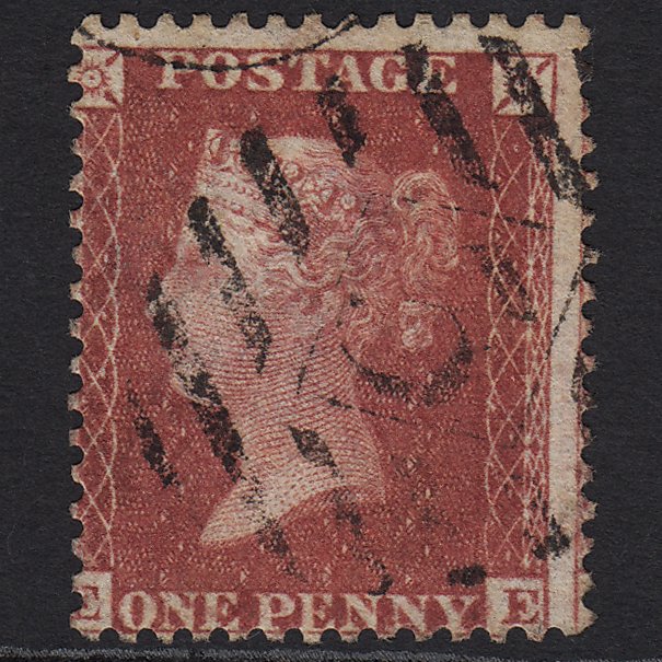 GB QV 1857 1d Rose-red (Plate 55) SG40-C10(1) EE FU London IS 5