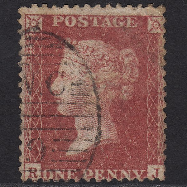 GB QV 1857 1d Rose-red (Plate 58) SG40-C10(1) RJ GU London D&S WC9