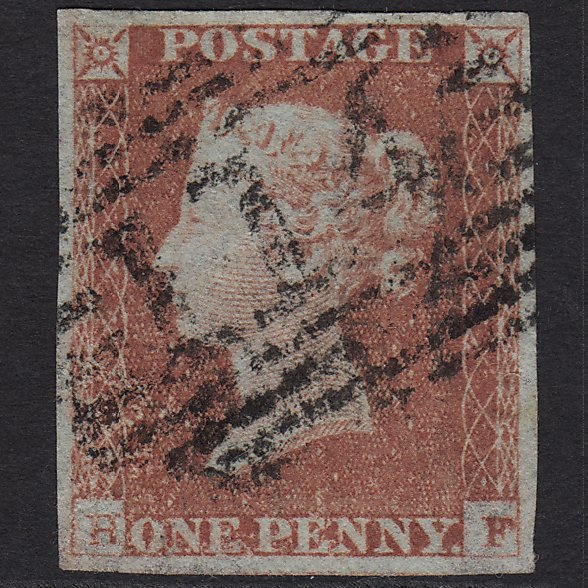 GB QV 1841 1d Red-brown (Plate 81) SG8-B1(1) HF GU Dundee 114 4M Imperf