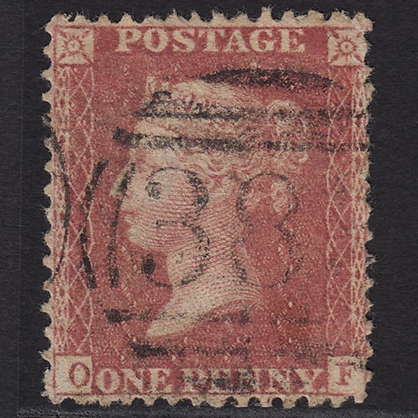 GB QV 1857 1d Rose-red (Plate 60) SG40-C10(1) OF GU
