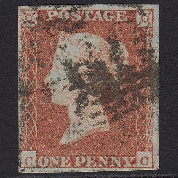GB QV 1841 1d Red-brown (Plate 118) SG8-B1(1) CC GU 4 Margins