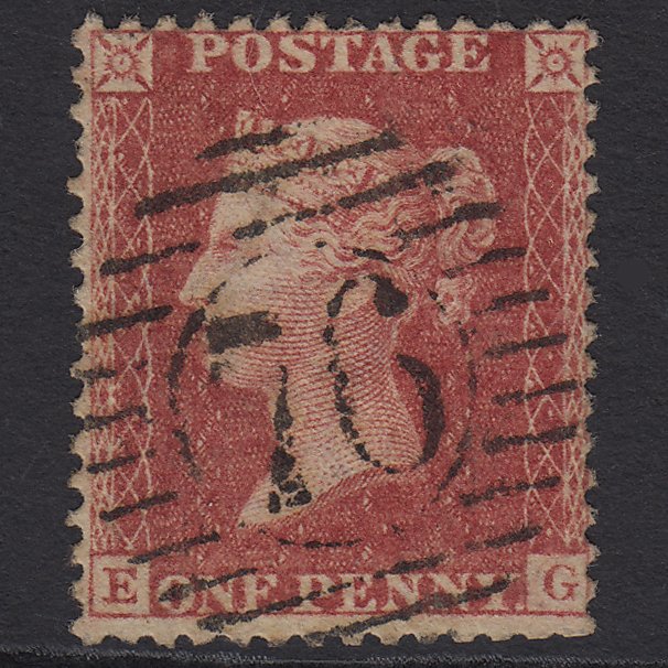 GB QV 1857 1d Rose-red (Plate 46) SG40-C10(1) EG GU London D&S 76