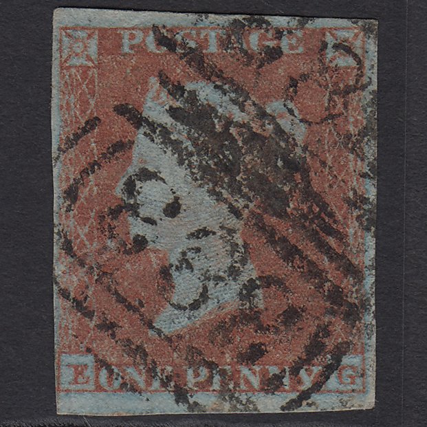GB QV 1841 1d Very Blued (Plate 131) SG8a-B1(2) EG GU 4 Margins Hull 383