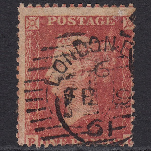 GB QV 1857 1d Rose-red SG40-C10(1) GU London D&S Cancel