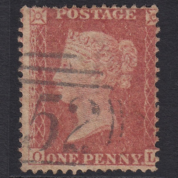 GB QV 1857 1d Rose-red (Plate 66) SG40-C10(1) OL GU