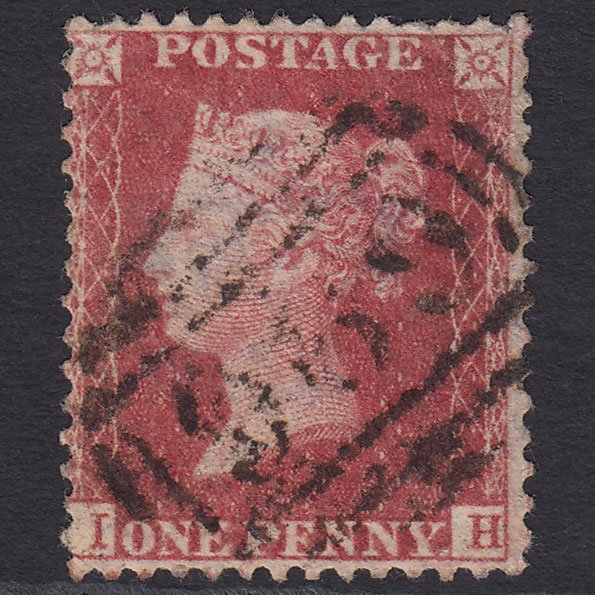 GB QV 1857 1d Rose-red (Plate 38) SG40-C10(1) IH GU Settle 696